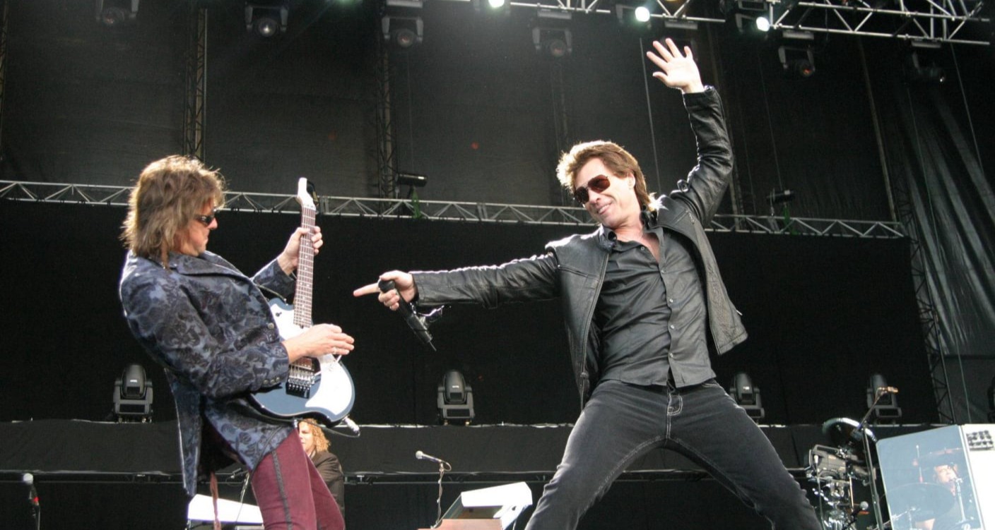 Bon Jovi performing in New Zealand — part of KnotArt Capital C Concerts' 30-year live event heritage